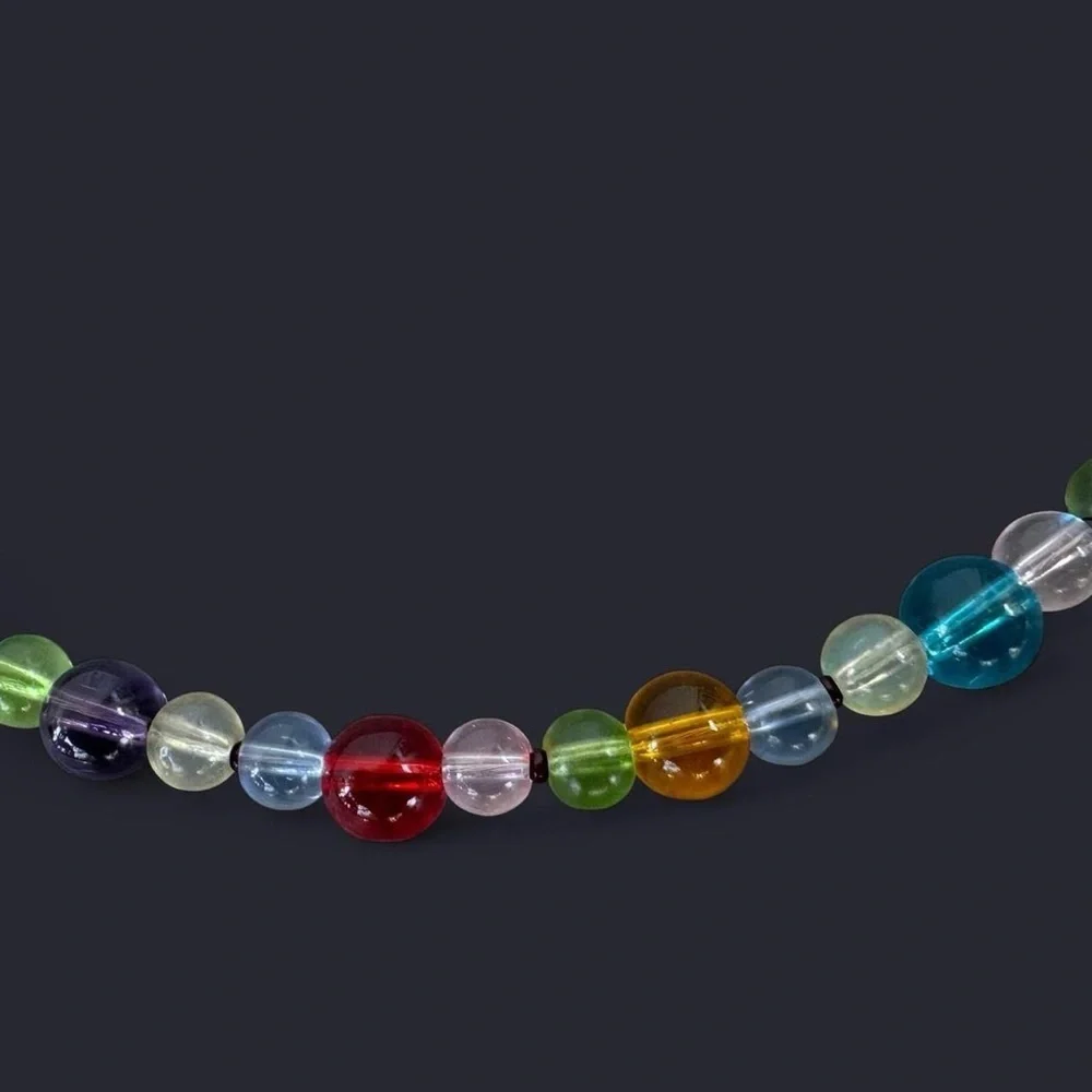 Multicolor Glass Bead Necklace